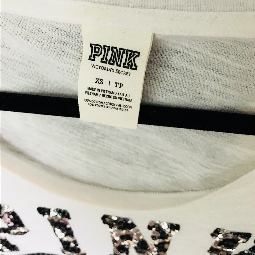 Victoria’s Secret PINK bling tee shirt - Picture 2 of 5